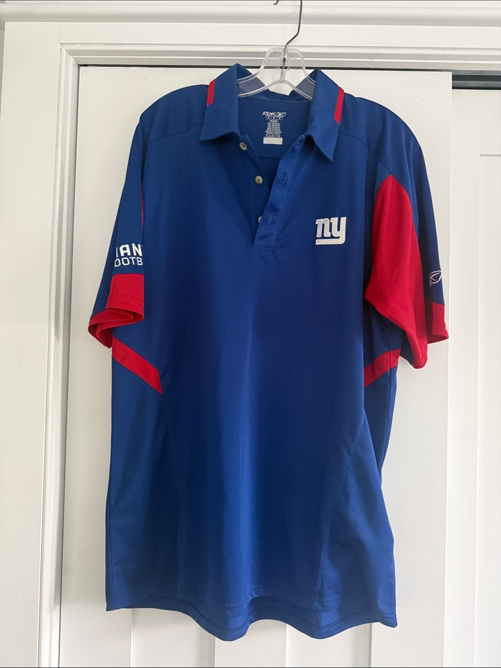 Reebok Royal Blue and Red New York Polo